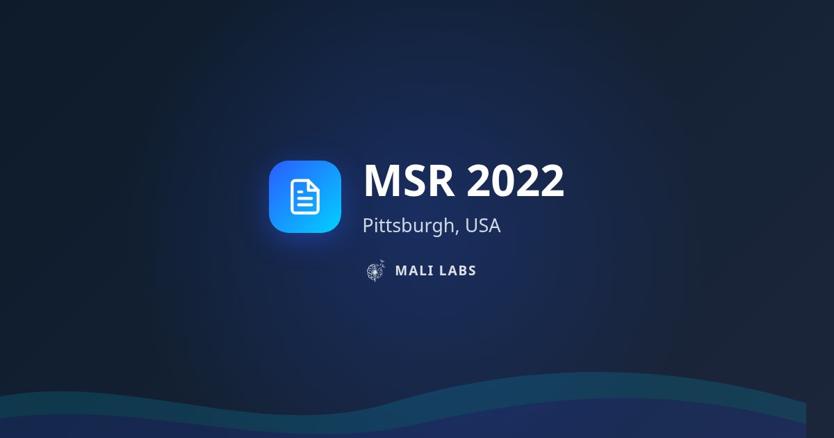 FixJS, javni skup podataka JavaScript ispravki, na MSR 2022